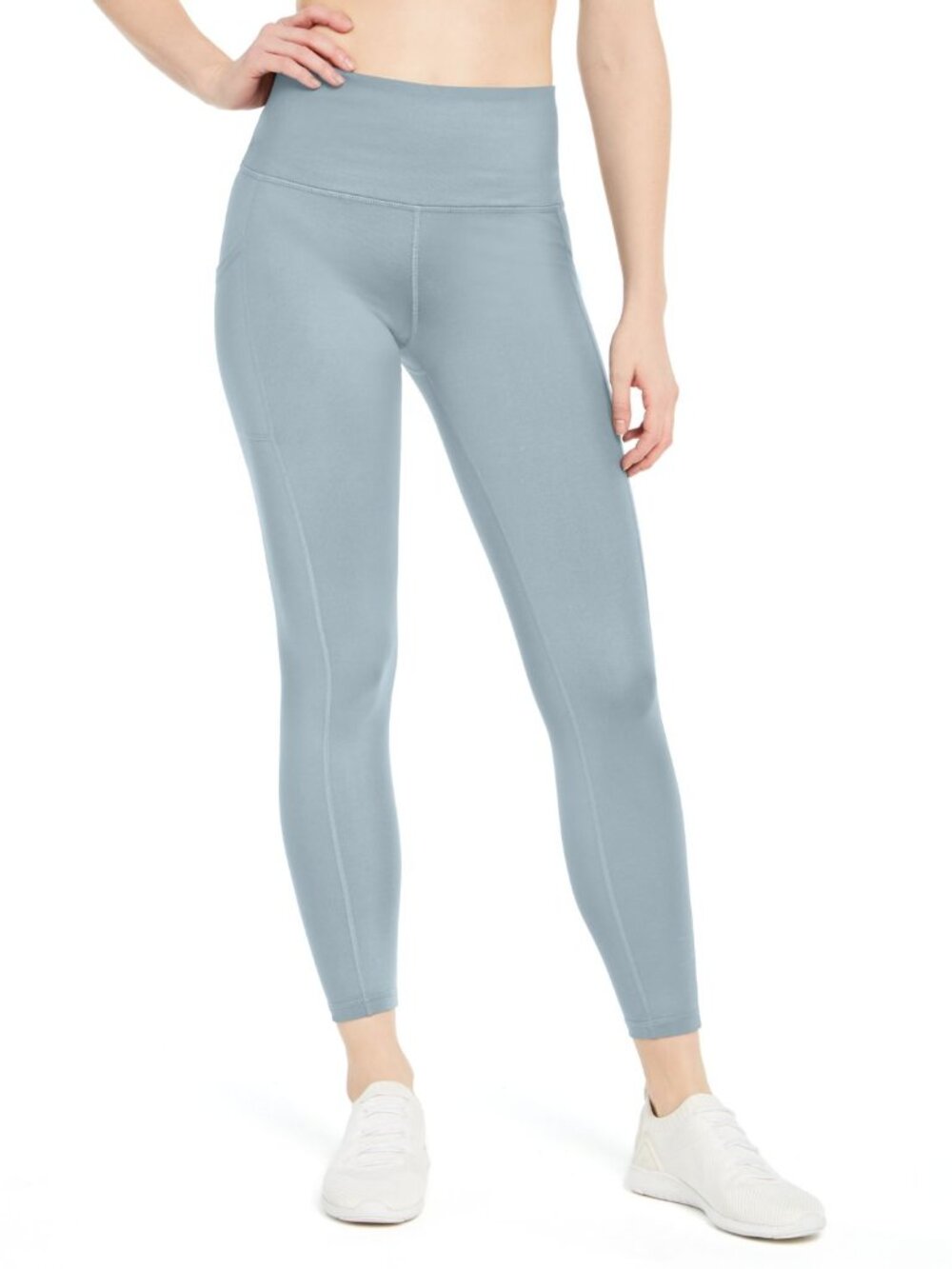 Ideology Womens Activewear High-Waist Side-Pocket 7/8 Leggings